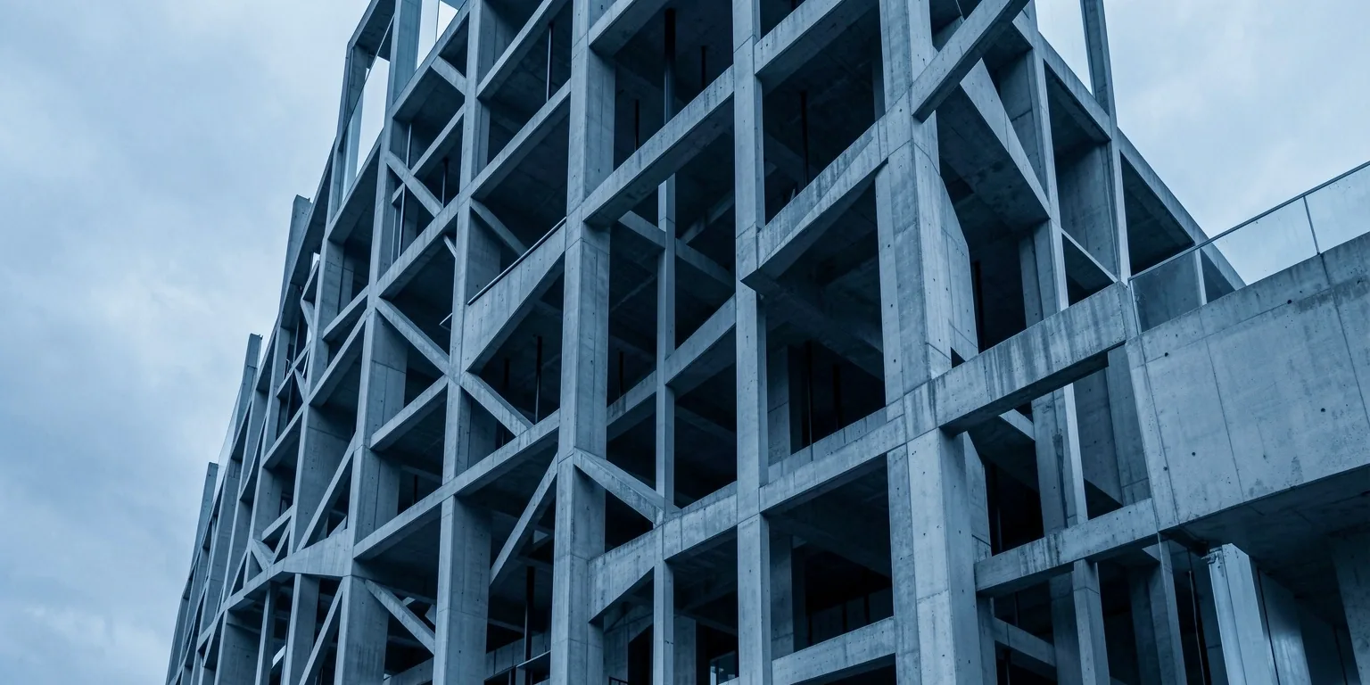 Architectural structure representing skeletal support